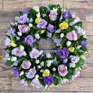 Purple and Lilac Wreath