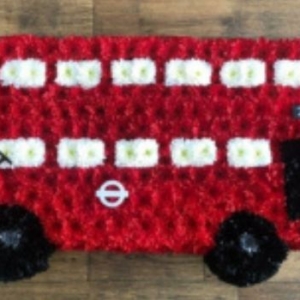 2D London Routemaster Bus Floral Tribute