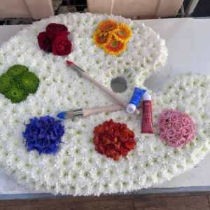 Artist Palette Floral Tribute